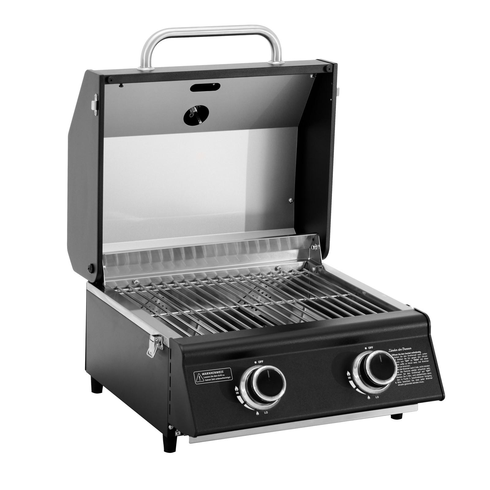 GASGRILL Set PLATINUM COMPACT DARK - Anthrazit/Schwarz, Metall (45/34/45cm) - TAINO