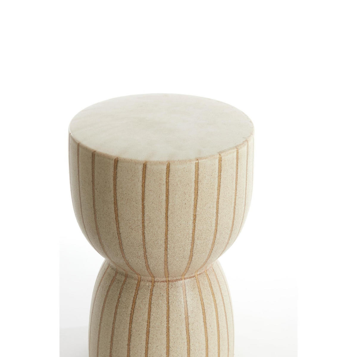 BEISTELLTISCH Finca Braun 28.5/28.5/42 cm - Braun, Keramik (28.5/28.5/42cm) - Light & Living