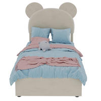 POLSTERBETT 90x200 cm Cartoon Stauraum beige - Beige, Textil (90/200cm) - Fortuna Lai
