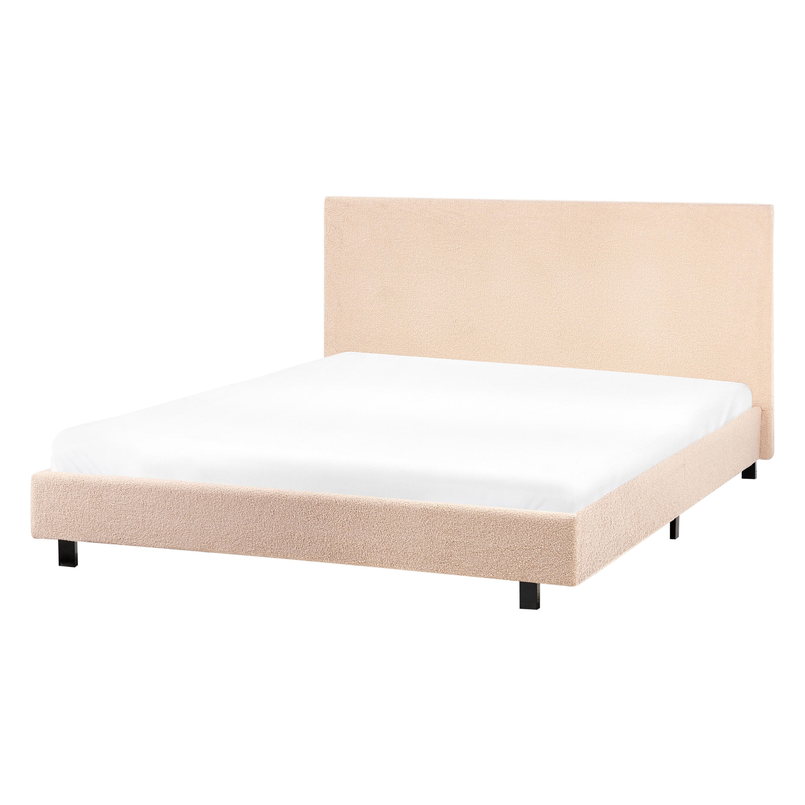 POLSTERBETT mit Lattenrost 140x200 cm Beige Albi - Beige, Textil (140/200cm) - Beliani