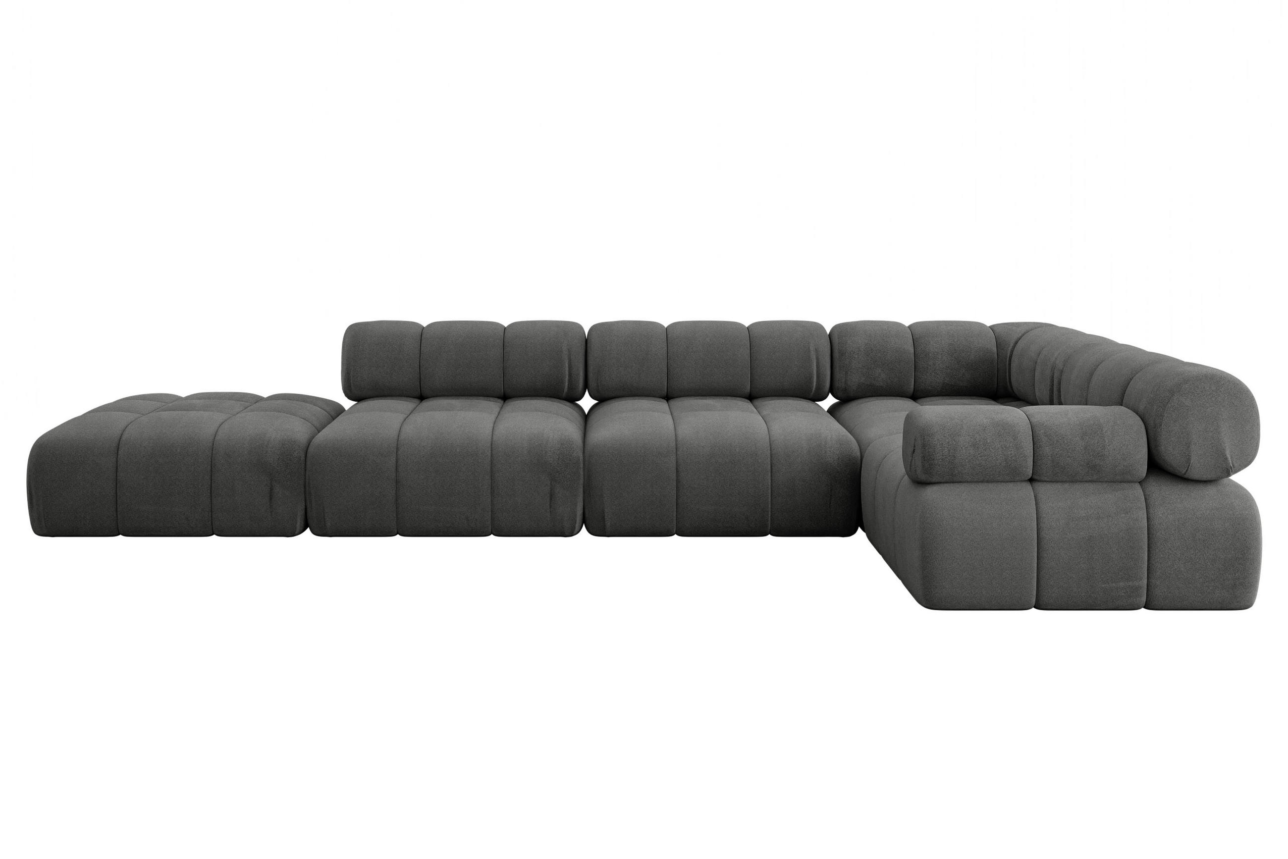 Altdecor Ecksofa Dunkelgrau 380x190 cm