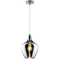 LED HÄNGELEUCHTE Grau Metall - Grau, Glas (22/22/150cm) - Nowa