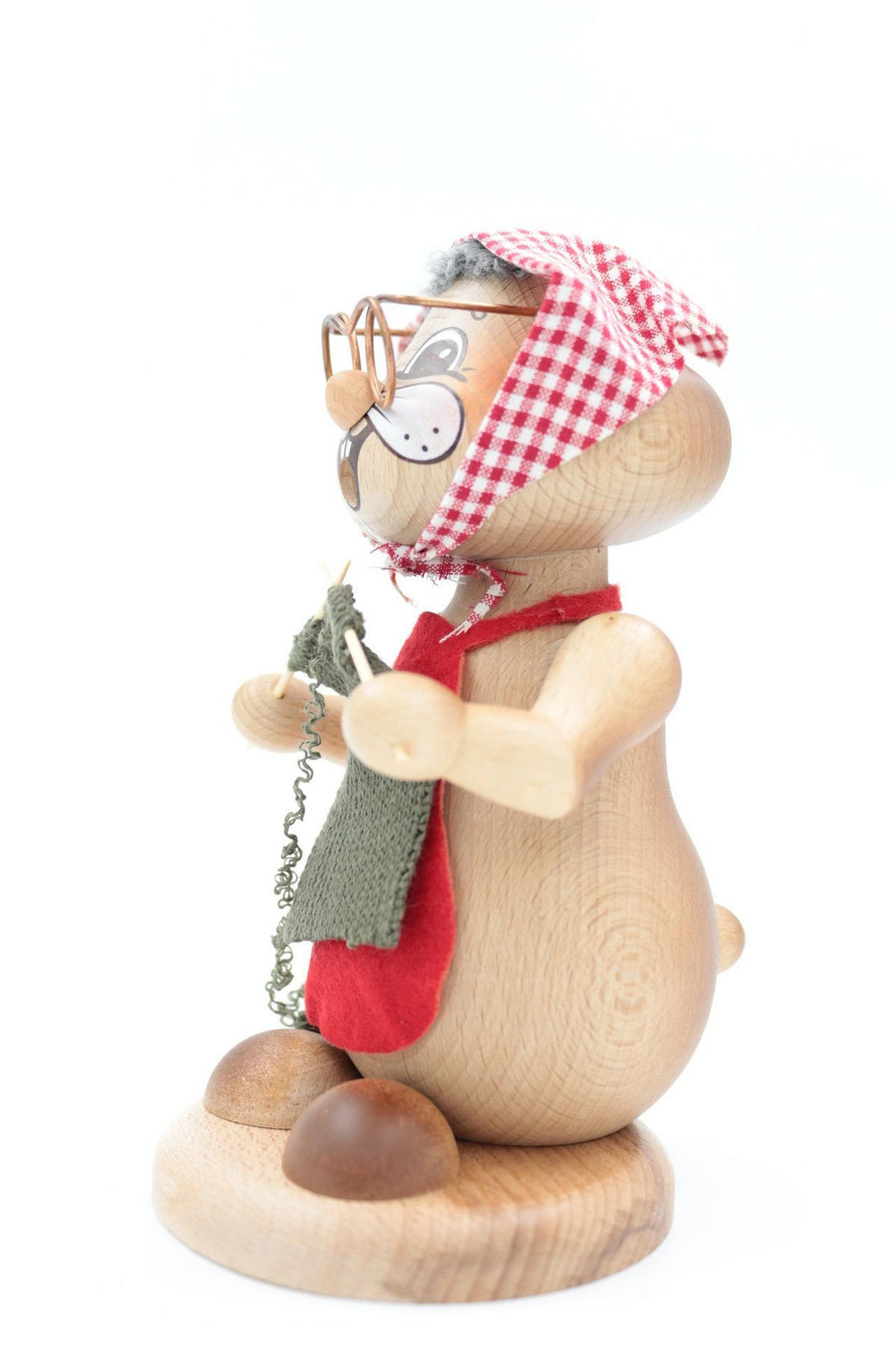 RAUCHFIGUR Hamster Oma 18 cm - Multicolor, Holz (12/18/0.1cm)