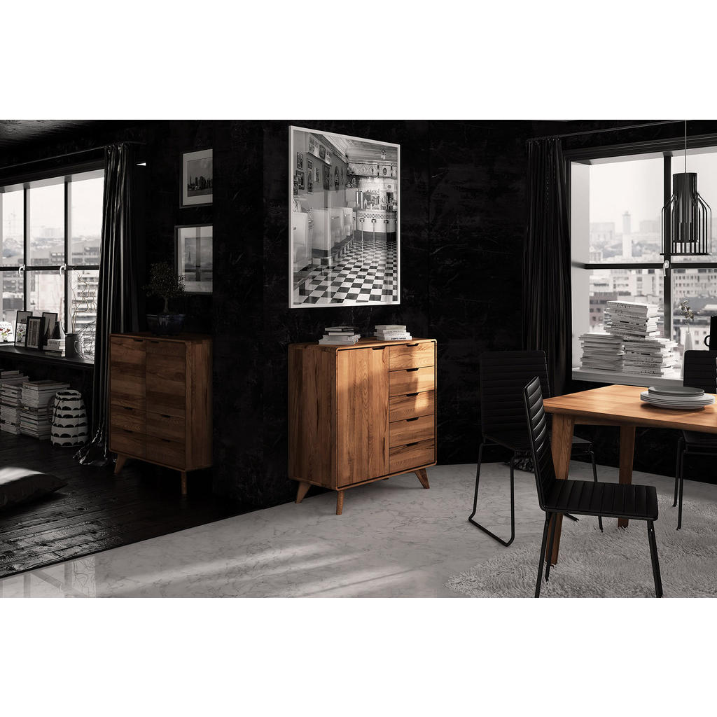 Thumbnail - byoak Kommode, Kernbuche, Holz, Echtholz,Kernbuche, 90x92x40 cm, Wohnzimmer, Kommoden & Sideboards, Kommoden