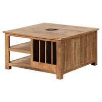 COUCHTISCH Akazie 90x90x48 natur versiegelt NATURE OF SPIRIT #305 - Braun, Holz (90/90/48cm) - Massivmoebel24