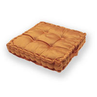MATRATZENKISSEN Wildseide Optik 40x40x8 cm Orange - Orange, Textil (40/40/8cm) - TiborTex