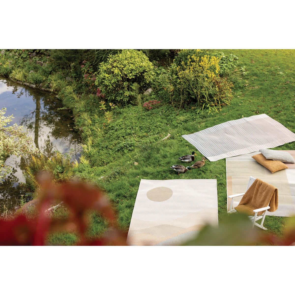 OUTDOOR-TEPPICH Nell multico 120 x 170 cm - Multicolor, Textil (120/170cm) - Vivaraise
