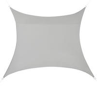 SONNENSEGEL Lerma quadratisch - Hellgrau, Textil (200/200cm) - [en.casa]