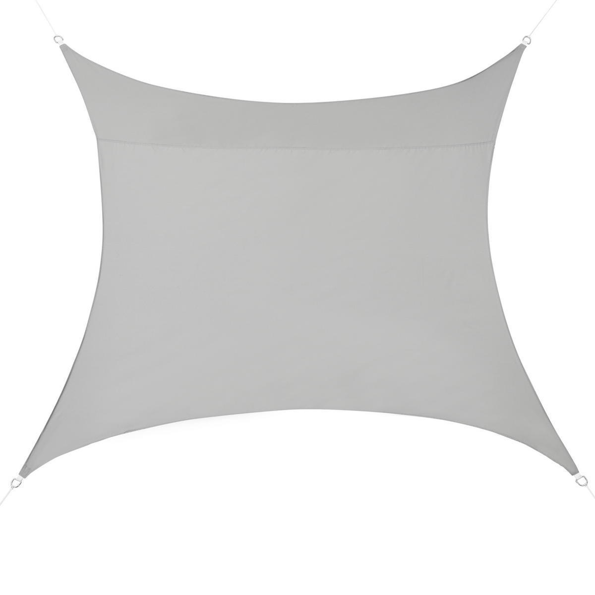 SONNENSEGEL Lerma quadratisch - Hellgrau, Textil (200/200cm) - [en.casa]