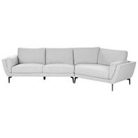 POHOVKA 3-místná Látka Světle šedá Kansseli - světle šedá, textil (341/70/115cm) - Beliani