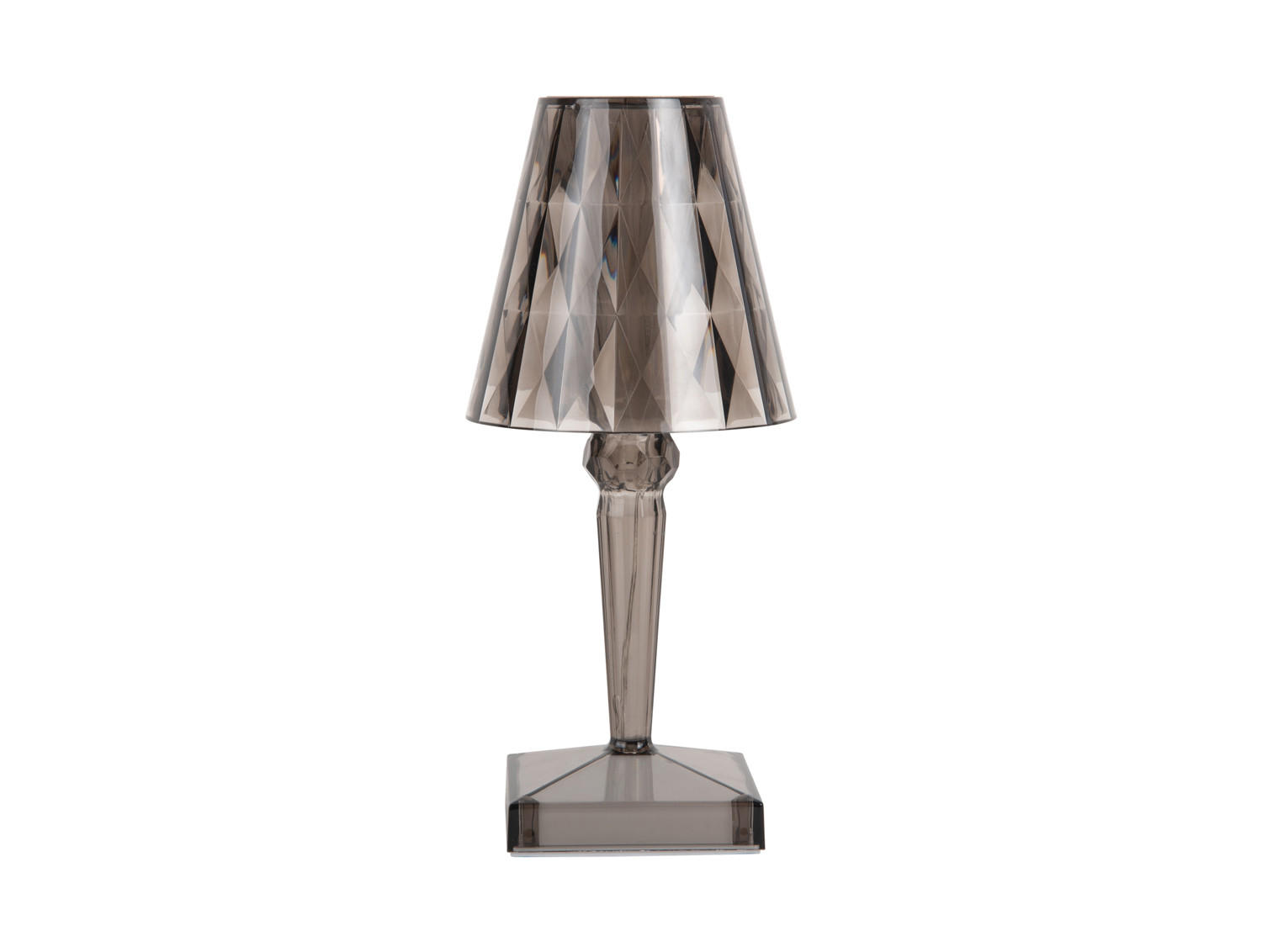 TISCHLAMPE Gem 10/10/25 cm - Grau, Kunststoff (10/10/25cm) - Leitmotiv