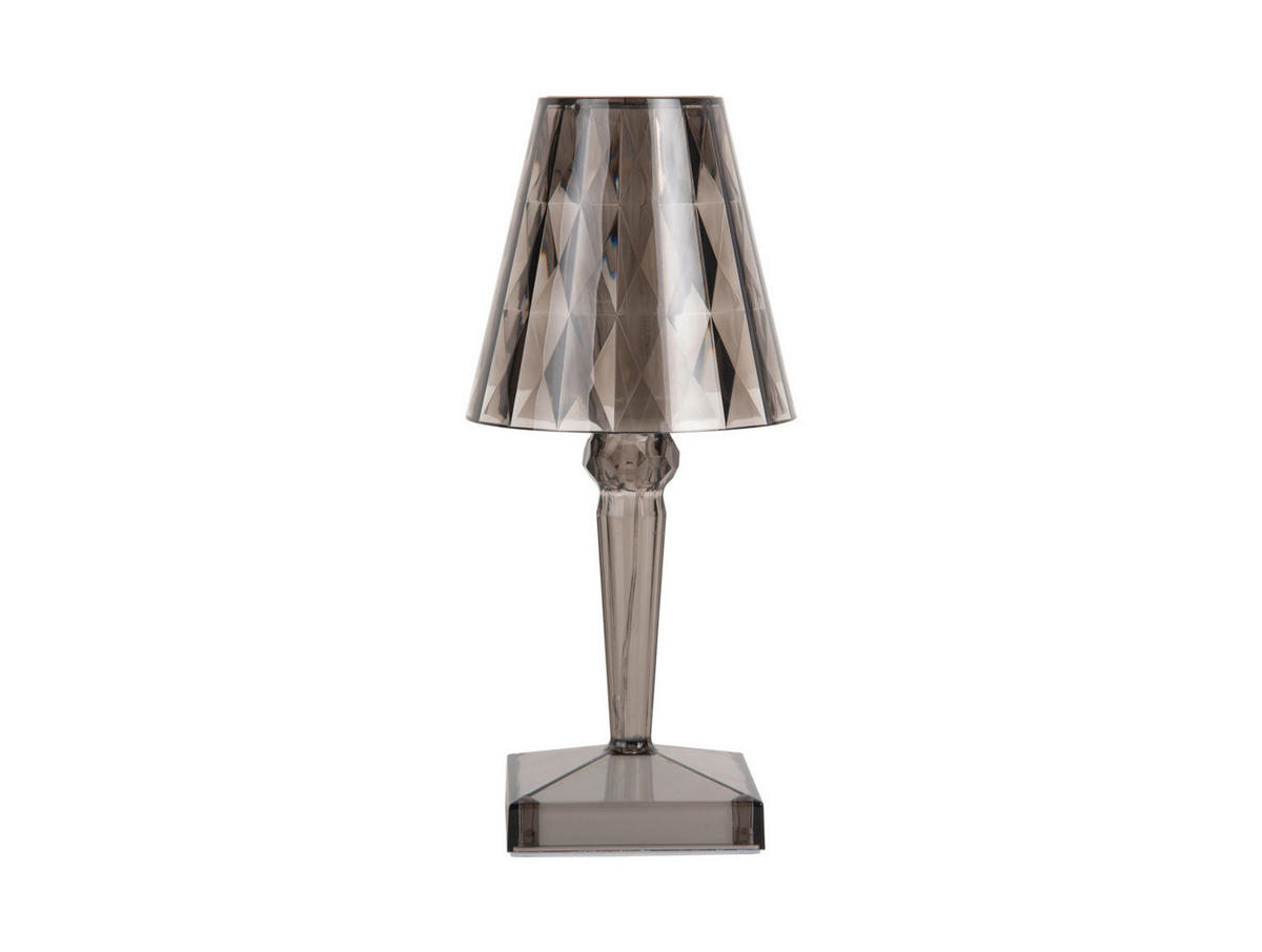 TISCHLAMPE Gem 10/10/25 cm - Grau, Kunststoff (10/10/25cm) - Leitmotiv