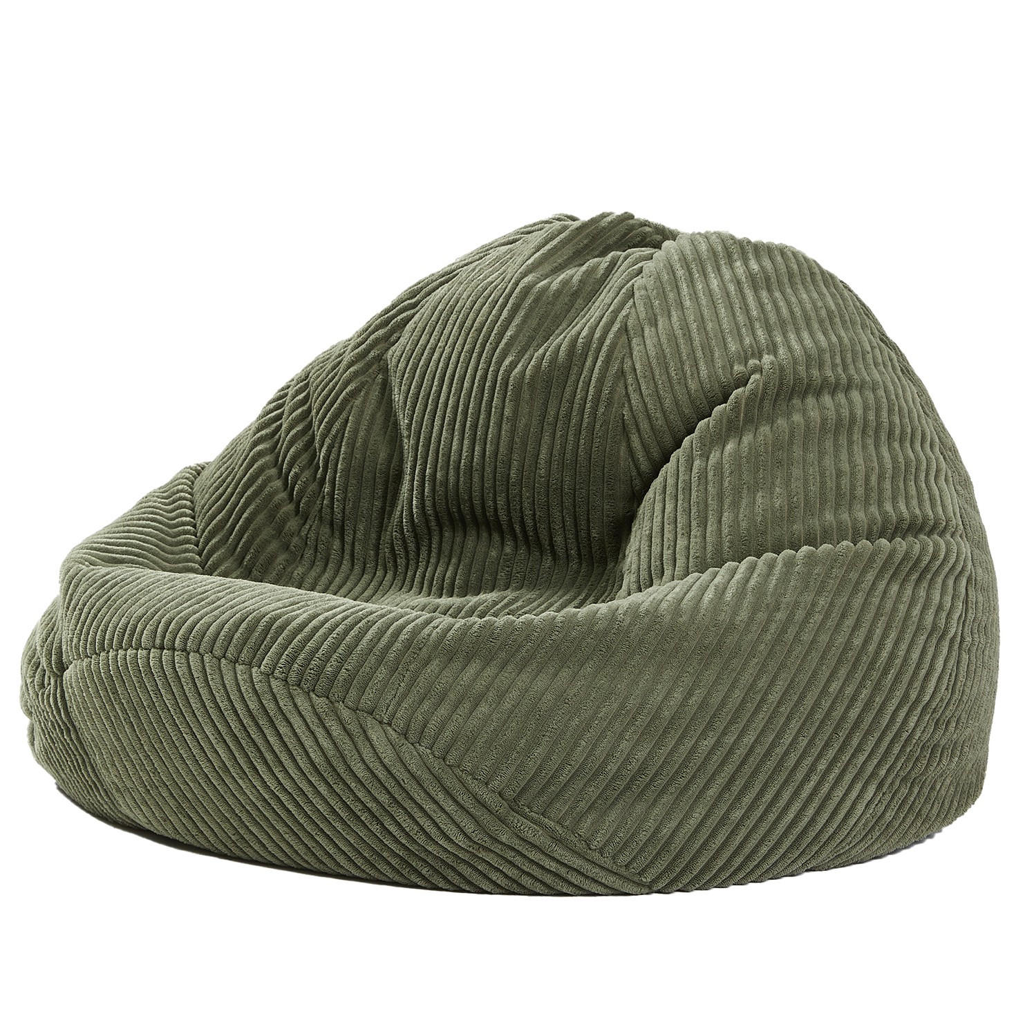POUF kord Grün - Grün, Textil (85/50/85cm) - Nordlys