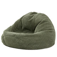 POUF kord Grün - Grün, Textil (85/50/85cm) - Nordlys