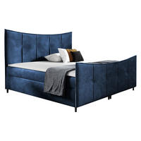 BOXBETT Bergamo Lux - Blau, Holz (160/200cm) - MIRJAN24