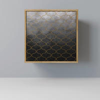 SIDEBOARD TESSELATED GRAYISH, Eichefarben, 57,5x42x57,5 cm, Ohne Füße - Eichefarben/Multicolor, Holzwerkstoff (57.5/57.5/42cm) - SpaceRebels