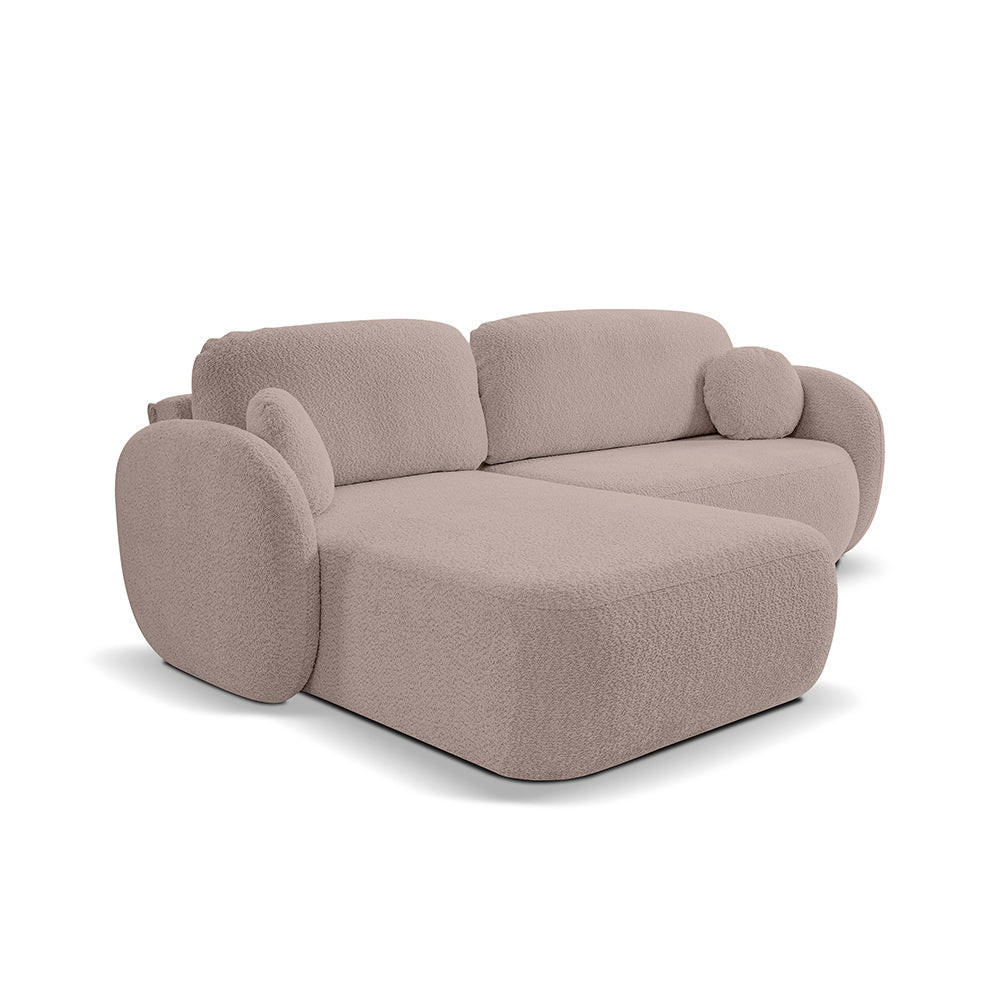 Pillovely Ecksofa Beige 248x86.5x174 cm
