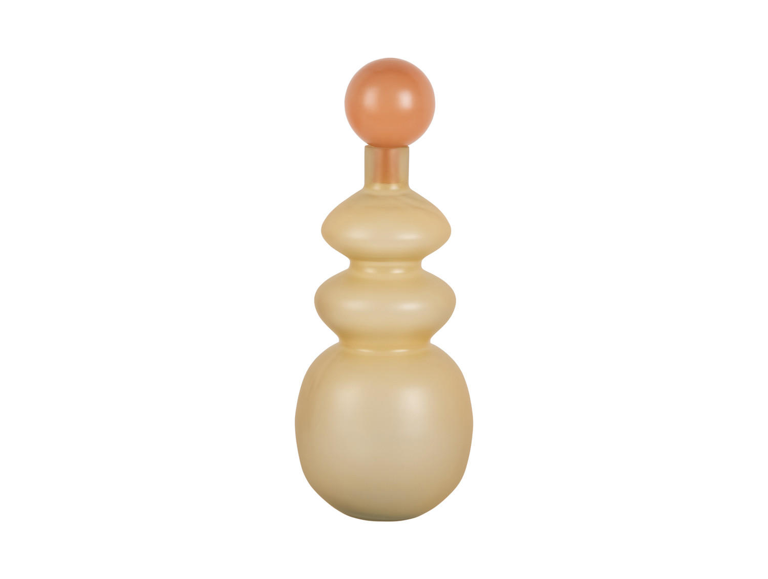 VASE Alegre 15/15/39 cm - Gelb, Glas (15/39cm) - Present Time