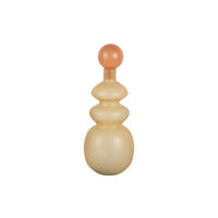 VASE Alegre 15/15/39 cm - Gelb, Glas (15/39cm) - Present Time