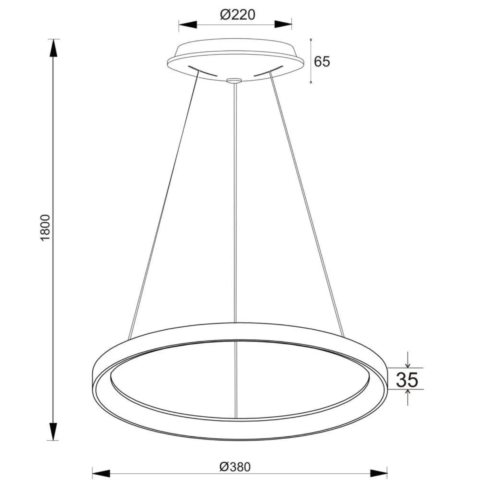 PENDELLEUCHTE Merope 400 Silber - Silberfarben, Metall (19/19/6cm) - click-licht
