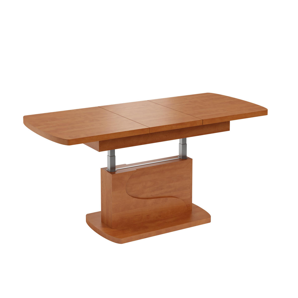 COUCHTISCH rechteckig Kirschbaum ausziehbar höhenverstellbar - Kirschbaumfarben, Holzwerkstoff (70/120/58cm) - designimpex
