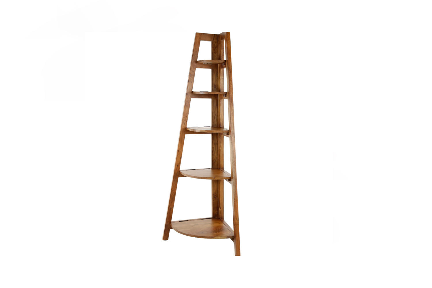 ECKREGAL TAVIRA Braun Akazie - Braun, Holz (64/148/44cm) - KAWOLA