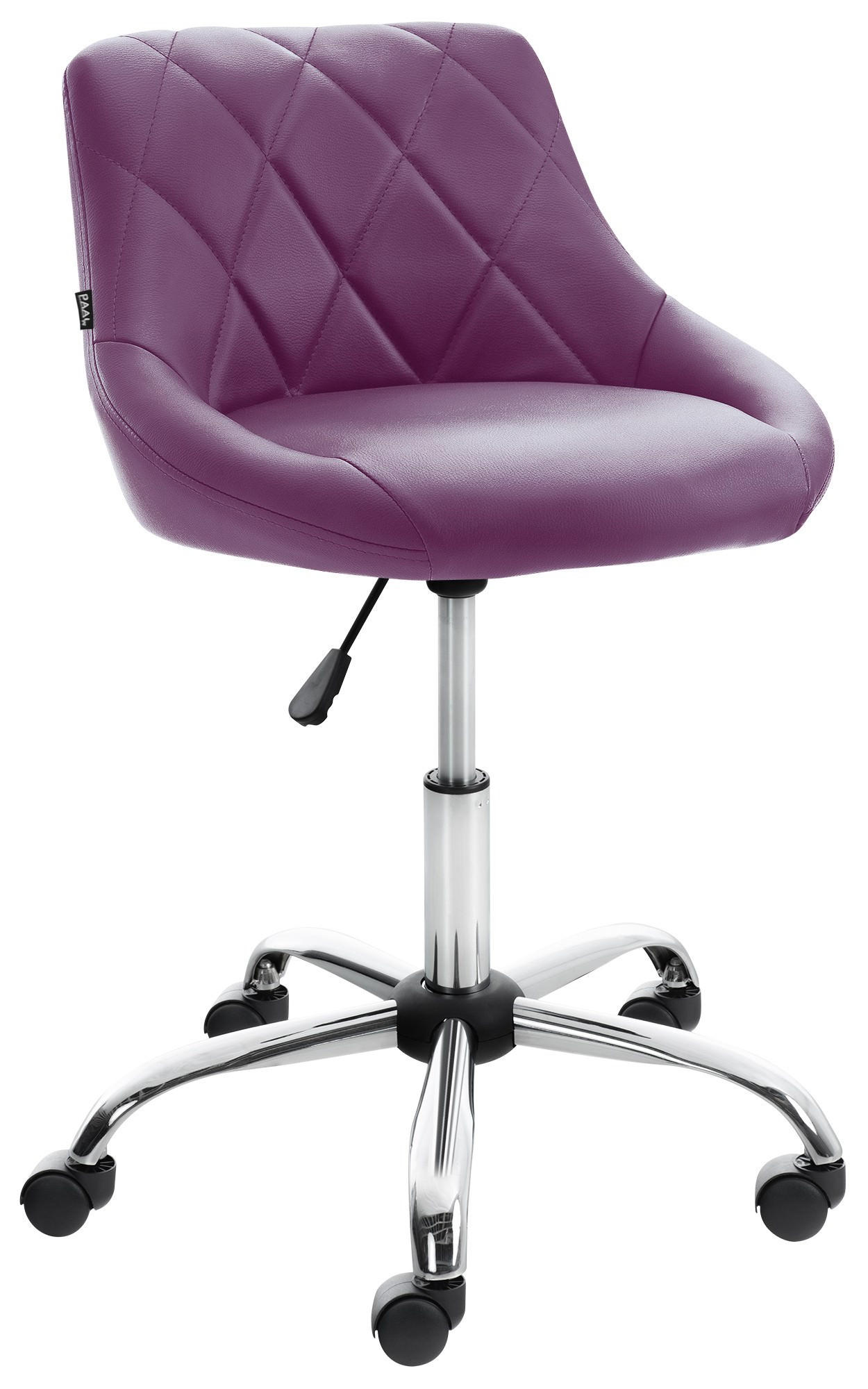 ARBEITSHOCKER Lazius Kunstleder lila - Lila, Metall (47/82/49cm) - TPFLiving
