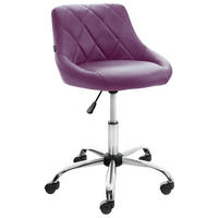 ARBEITSHOCKER Lazius Kunstleder lila - Lila, Metall (47/82/49cm) - TPFLiving