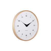 WANDUHR Osado Dome Ø30 cm - Weiß, Holz (30/30/4.3cm) - Karlsson