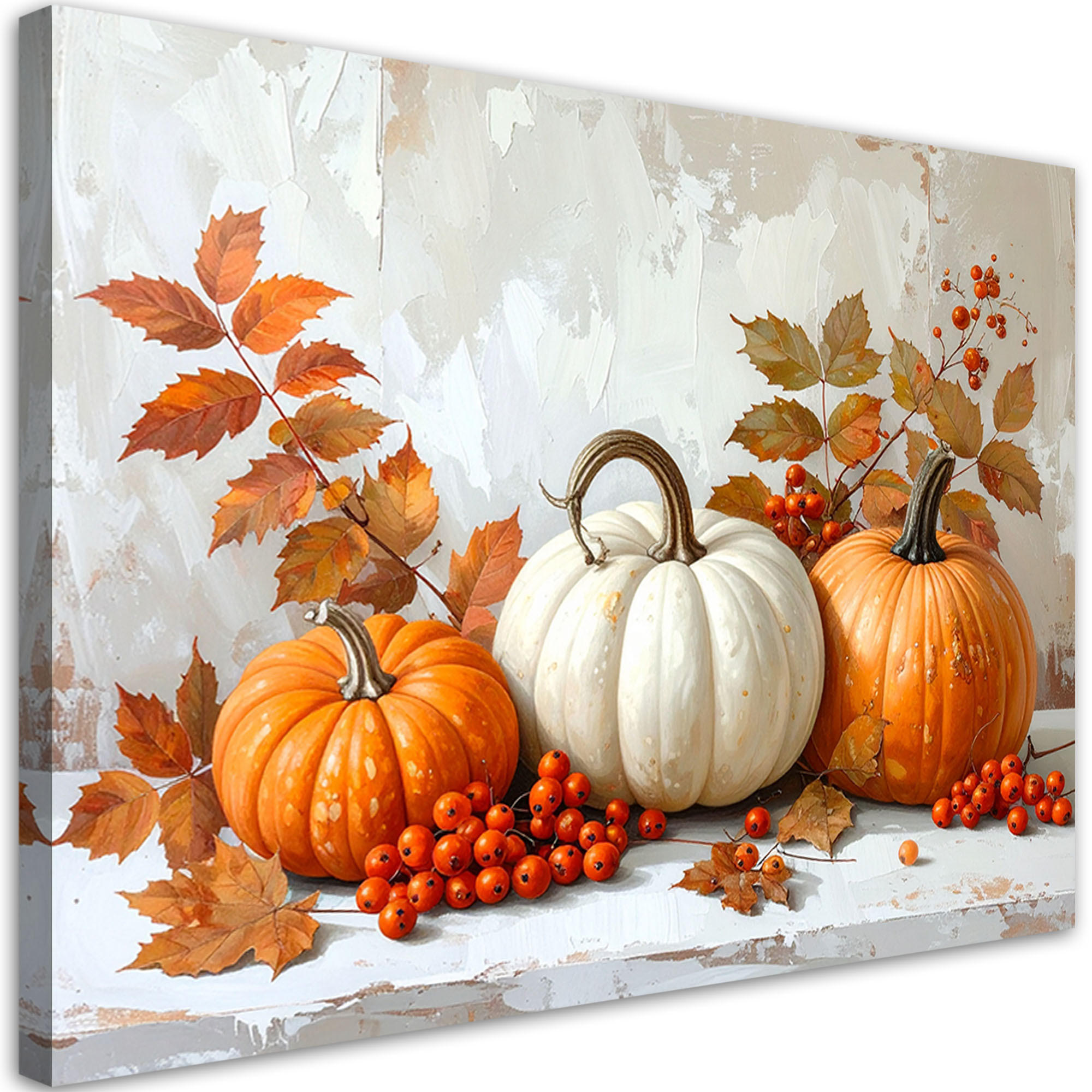 LEINWANDBILD Natur und Botanik 45x30cm - Orange, Textil (45/30cm) - Feeby