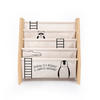 BÜCHERREGAL aus Kiefer-Sperrholz und Textil mit Montessori-Tiermotiven - Beige/Schwarz, Holz (31/71/61cm) - RNT By Really Nice Things