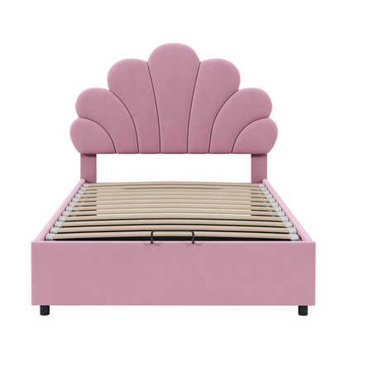 TAPECIRANI KREVET 90x200 Ružičasti Baršun Podesivo Uzglavlje - pink, tekstil (90/200cm) - FLIEKS