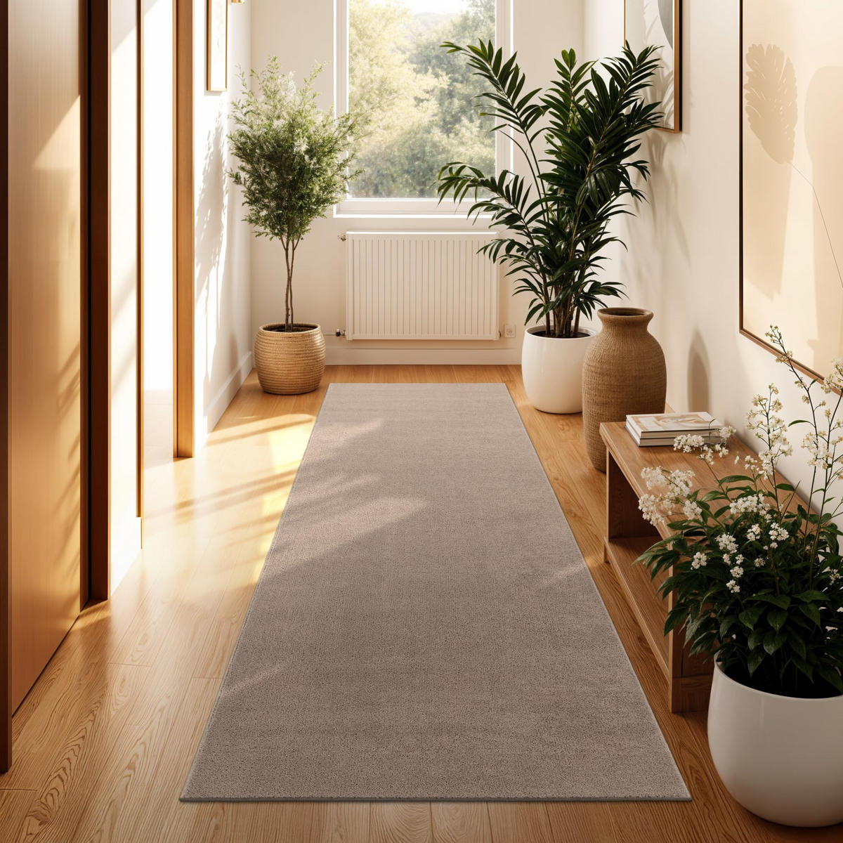 KURZFLORTEPPICH 80/300 cm Cadiz 630 - Taupe, Kunststoff (80/300cm) - Paco Home