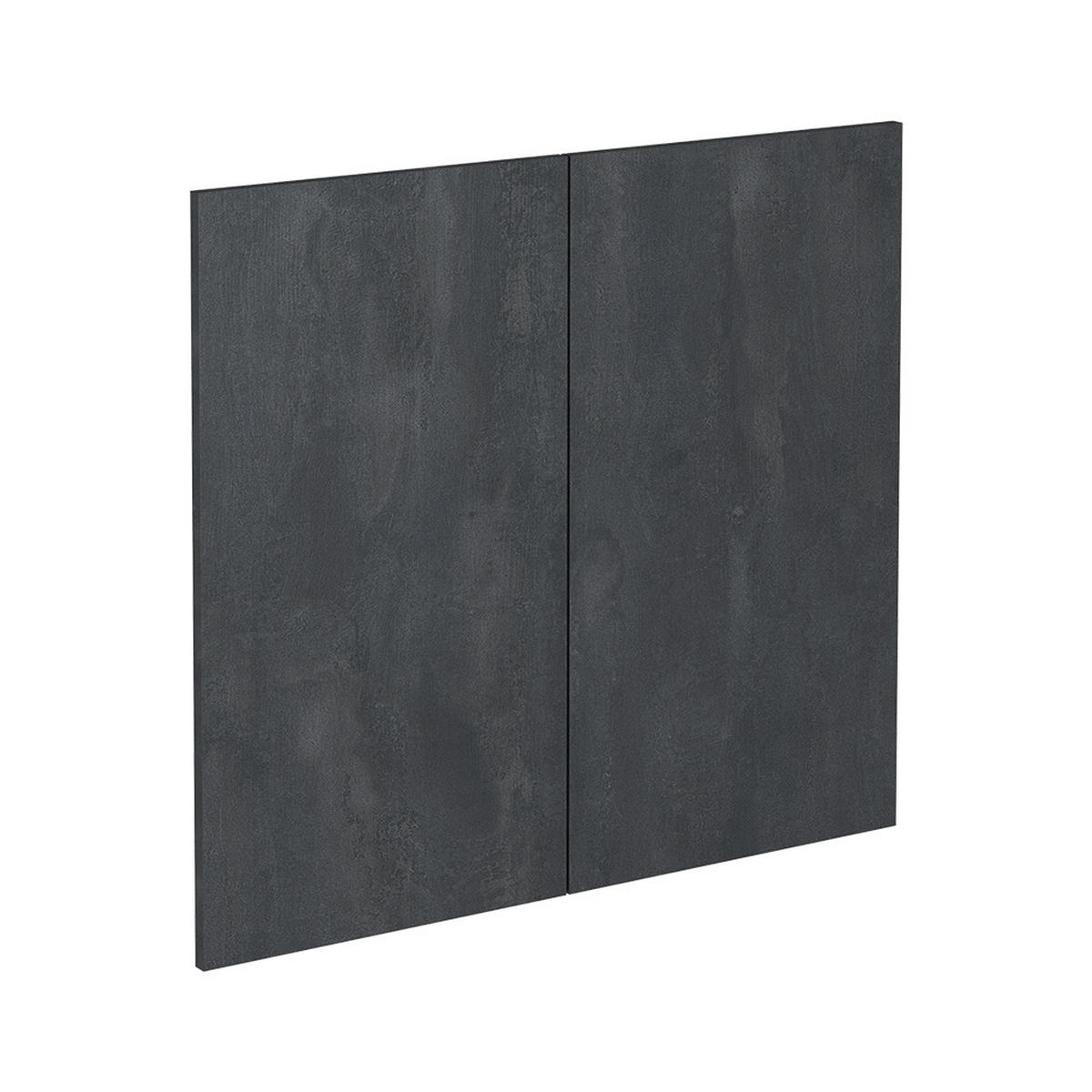 KÜCHENFRONT R-Line Schwarz Beton 79.2 x 71.3 cm Möbelfront für den Spülenunterschrank - Schwarz, Holzwerkstoff (79.2/71.3/1.6cm) - Vicco