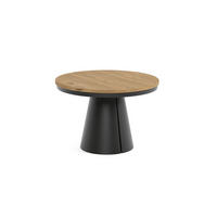 ESSTISCH CALMA Bis - Eichefarben/Schwarz, Holzwerkstoff/Metall (100/100/76cm) - Meblini