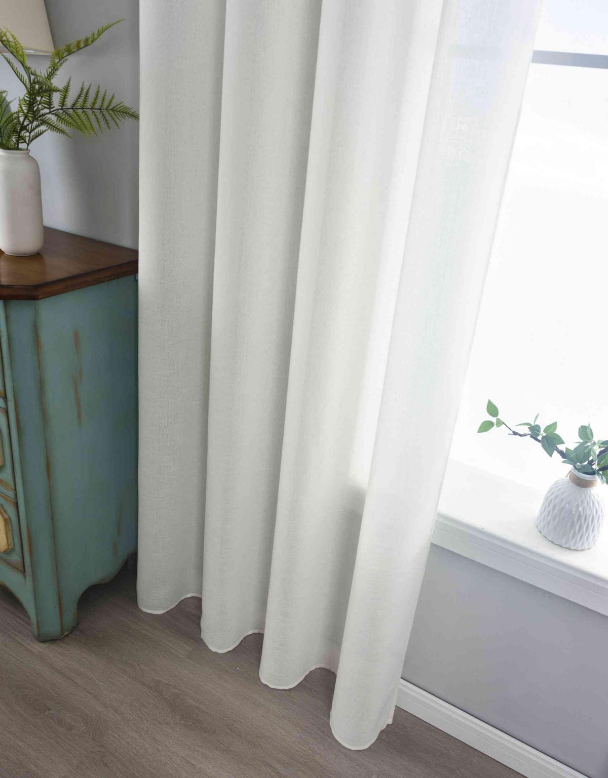 VORHANG LEIPZIG HxB 245x145 cm Natur - Naturfarben, Textil (145/245/245cm) - Gardinenbox