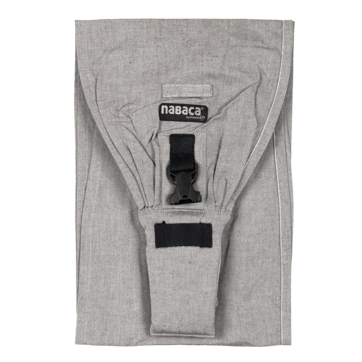 TRAGEZUBEHÖR Nabaca WrapCon Träger - Hellgrau, Textil (24/0.1/190cm) - Hoppediz