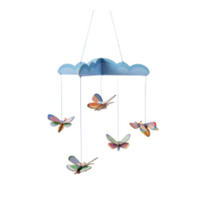 BABYMOBILE Studio ROOF, Bastel-Set, Schmetterlingstanz, 3D-Wandobjekt (von studio ROOF) - Multicolor, Karton (36.2/36.2/6.4cm) - ich-zapfe