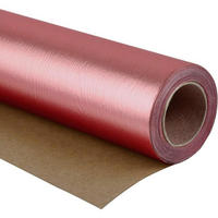GESCHENKPAPIERROLLE Holzmaserung Goldrose 76 cm x 5 m - Rosa, Papier (4/4/76cm)