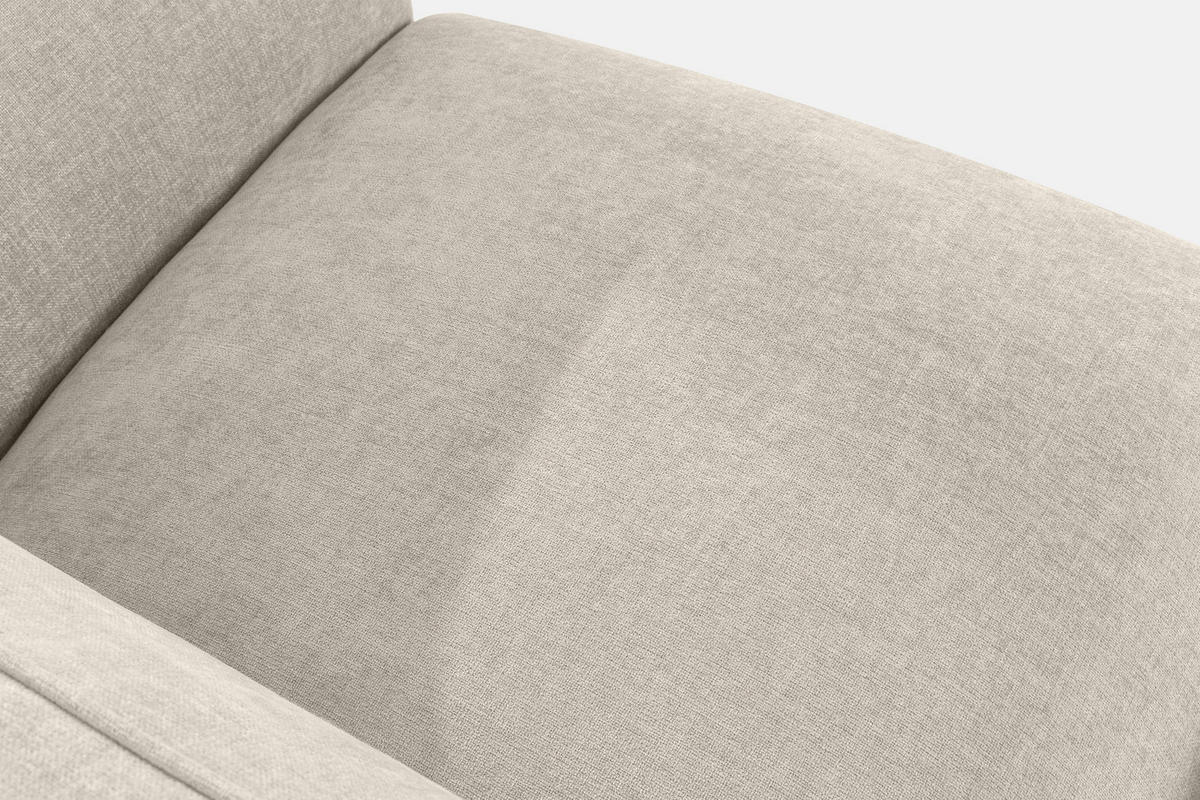 ECKSOFA LINKS FUBBO, Ecru - Ecru, Holz/Holzwerkstoff (225/176cm) - KONSIMO®