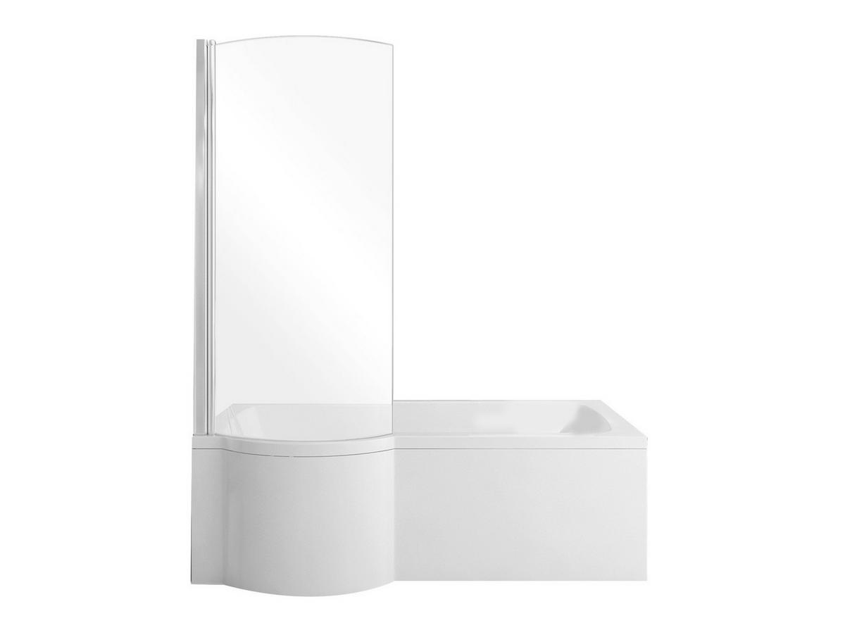 BADEWANNE Rechteck INSPIRO 170/70 Links mit Schürze Ablauf Füße - Weiß, Kunststoff (70/55/170cm) - bad land