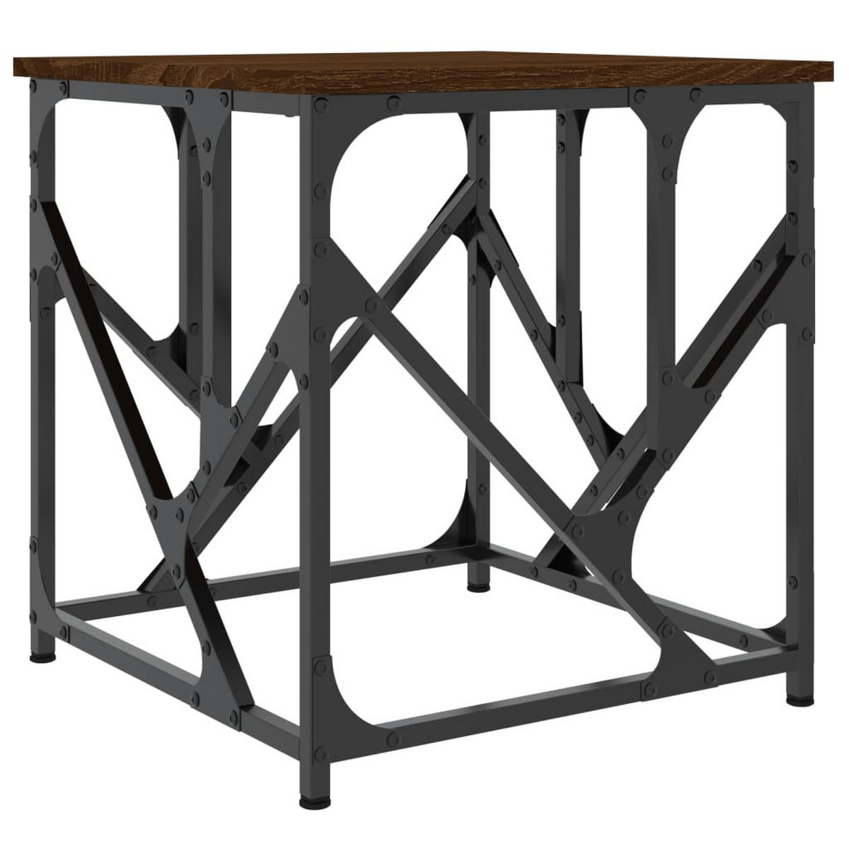 COUCHTISCH Braun Eichen-Optik 45x45x47,5 cm Holzwerkstoff - Braun, Holzwerkstoff (45/45/47.5cm) - furnicato