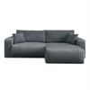 Ecksofa MOVE mit Schlaffunktion und Bettkasten, Tilia 85 - Dunkelgrau, Textil (247/143cm) - Lookway