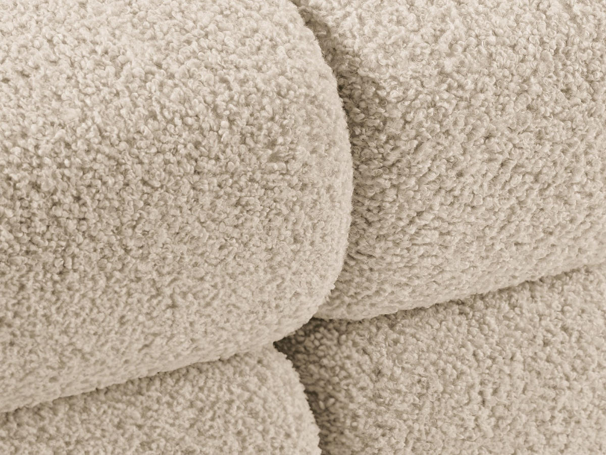 SOFA modular links Bellis aus Boucle leichtes beige 4 Sitzplätze - Creme, Textil (282/70/94cm) - Micadoni