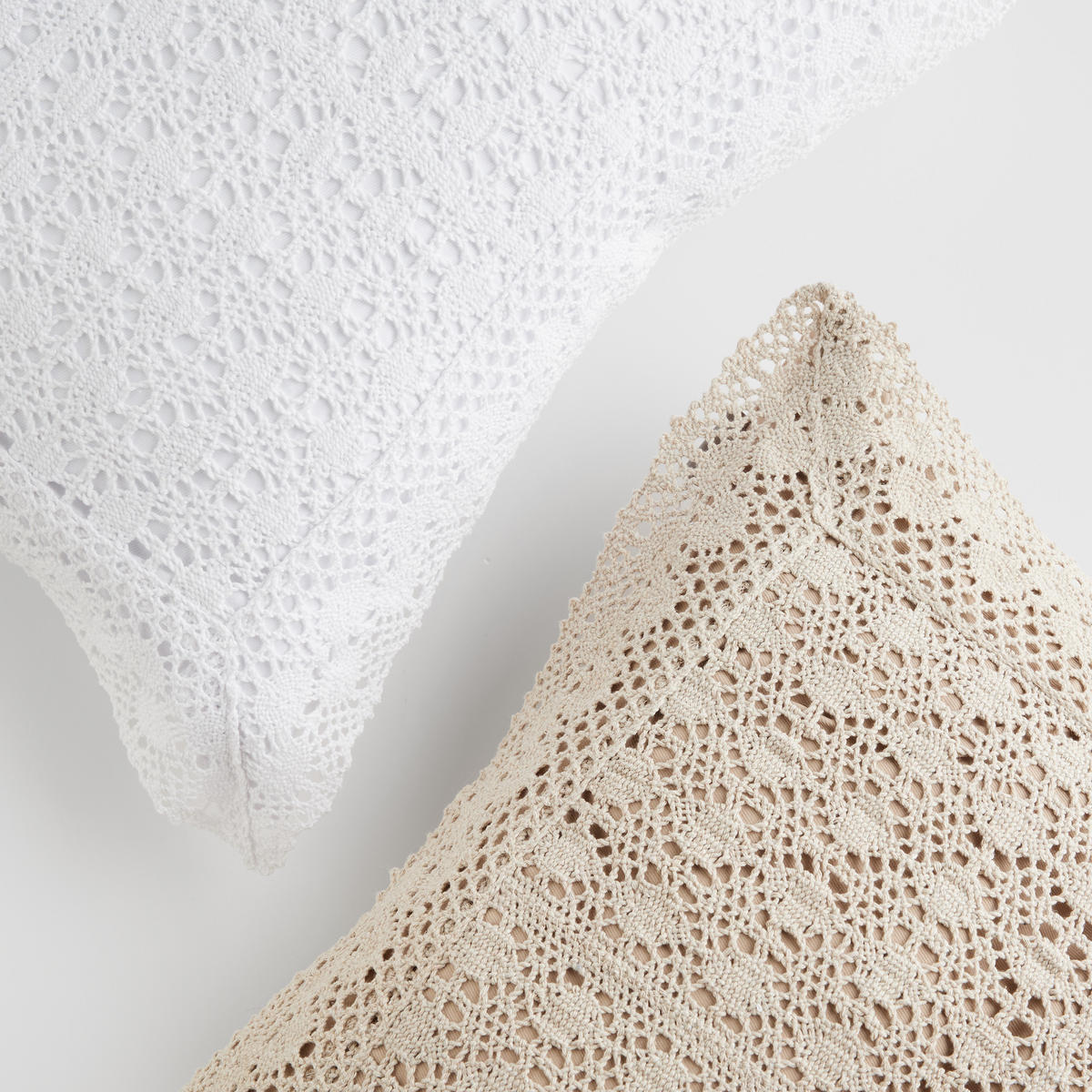 KISSENBEZUG Folkelips - Weiß, Textil (45/45cm) - home&you