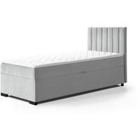 POLSTERBETT Eric 104/207/105 grau - Grau, Holzwerkstoff/Textil (100/200cm) - Beautysofa