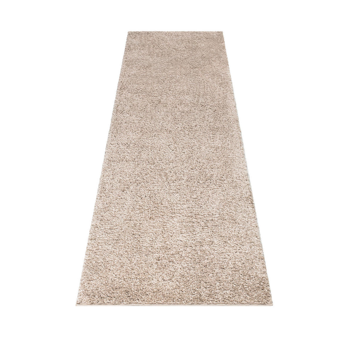 HOCHFLOR-TEPPICH City Shaggy 500 Sand 80x300 cm - Beige, Textil (80/300cm) - carpet city