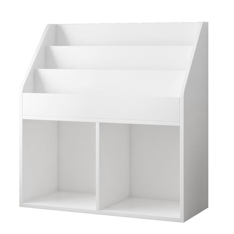 BÜCHERSCHRANK, braun 73x30x80 cm - Weiß, Holzwerkstoff (73/80/30cm) - Rexo