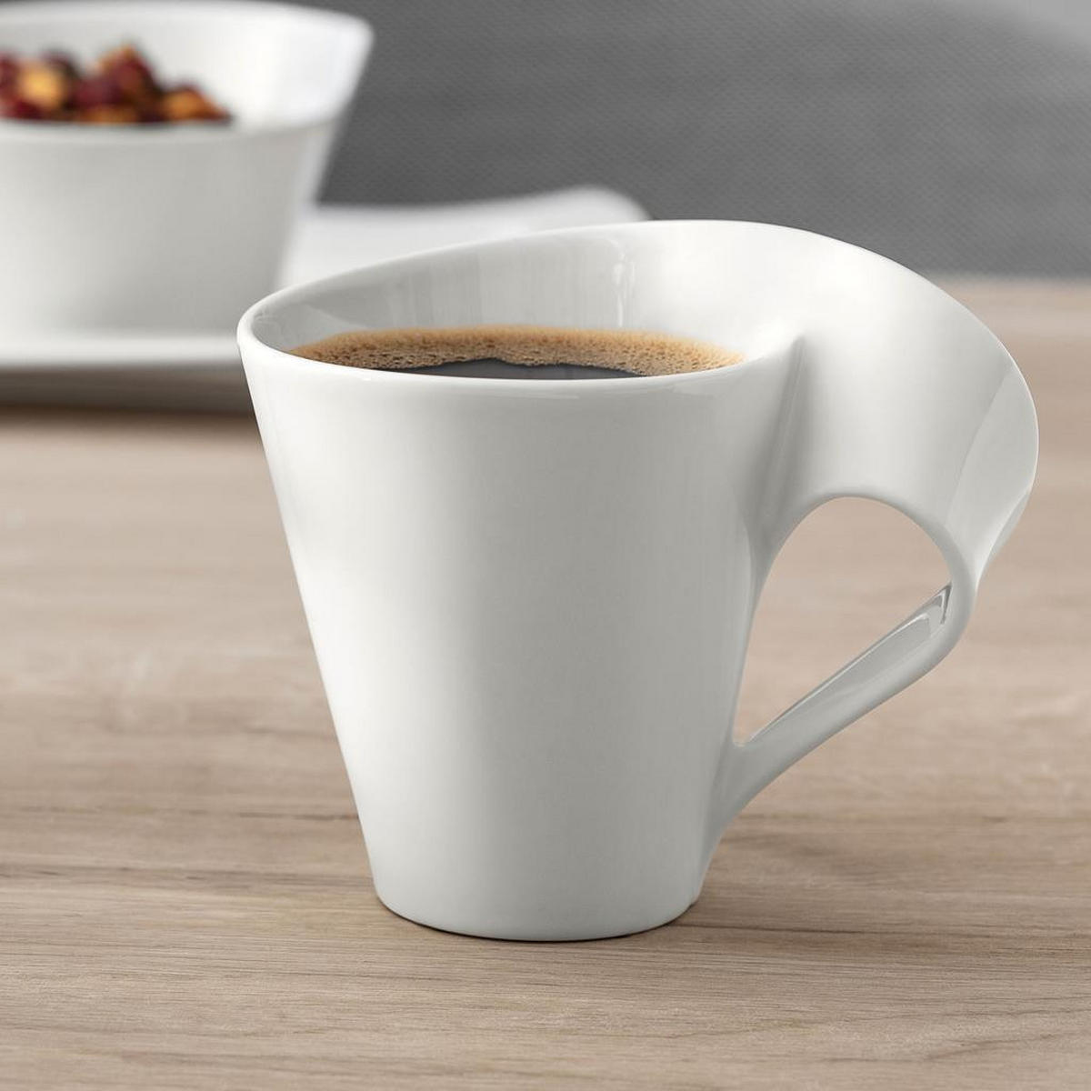 BECHER MIT HENKEL NewWave weiß 300 ml 6er Set - Weiß, Keramik (0.3L) - Villeroy & Boch