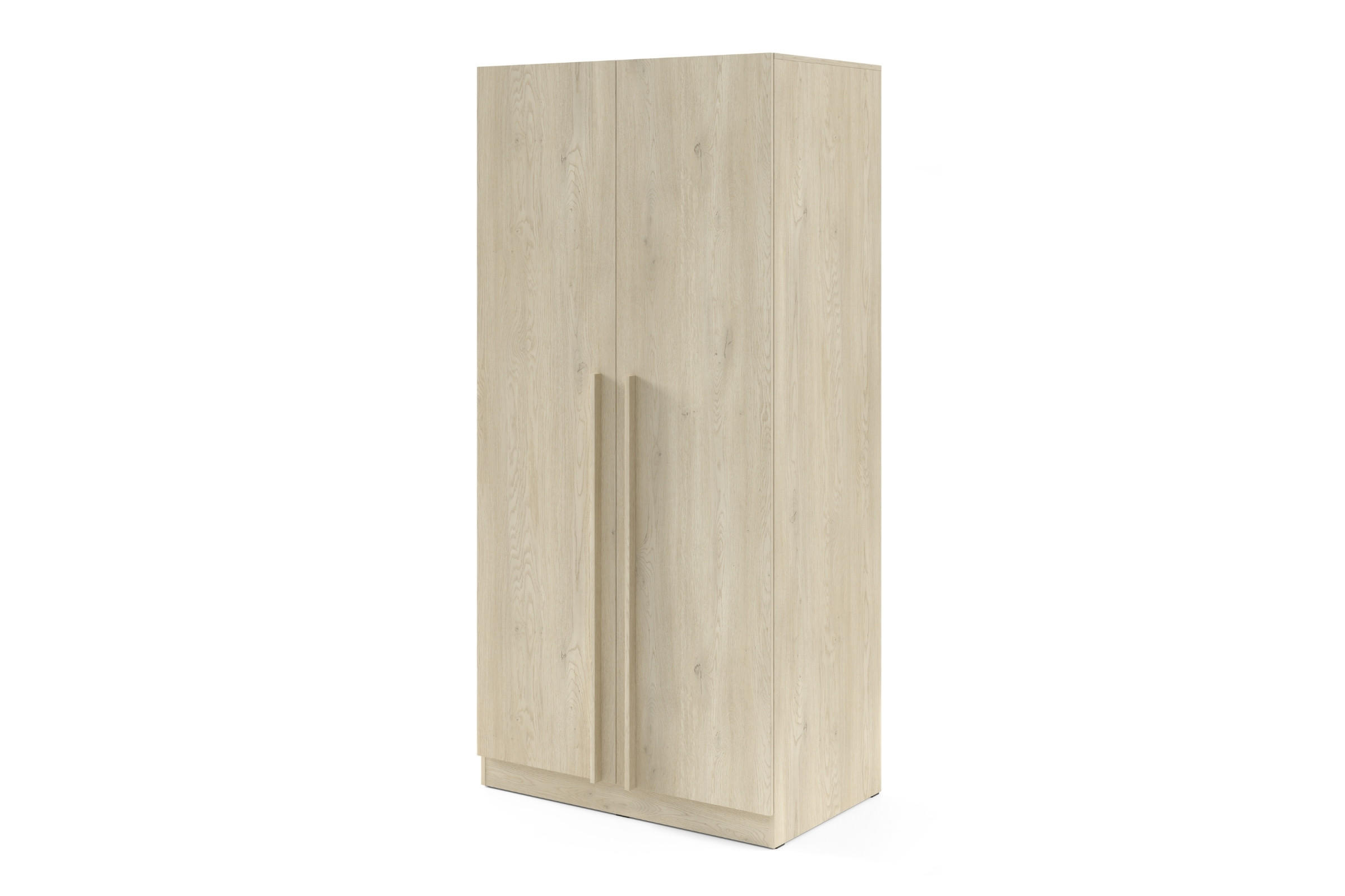 DREHTÜRENSCHRANK BRISSO BR3 100/210/60,5 cm in Eiche Ceremona - Eichefarben, Holzwerkstoff (100/210/61cm) - Deine Möbel 24